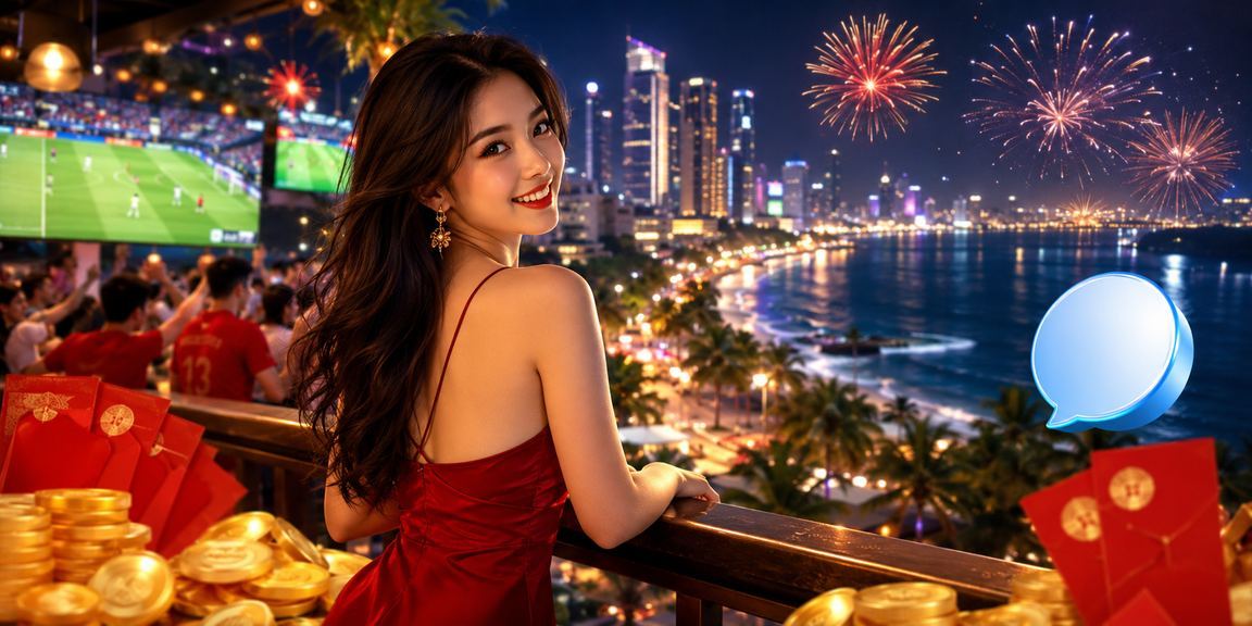 Phong bì đỏ may mắn trên bãi biển Nha Trang, biểu tượng thưởng jackpot dịp lễ