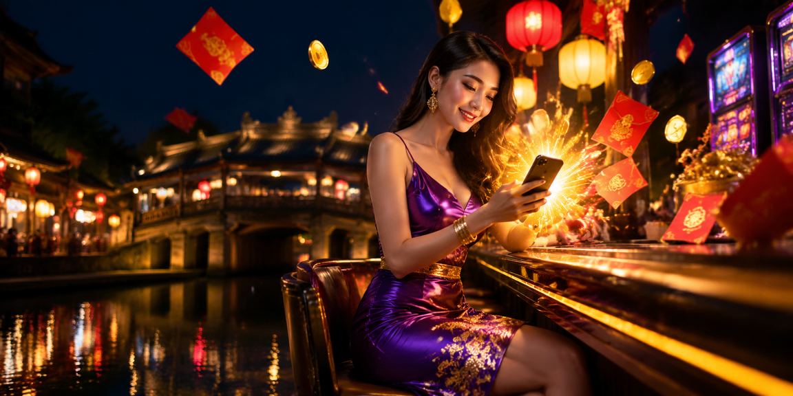 Cảnh casino trực tuyến với giao diện bắt mắt và người dùng đang theo dõi kết quả cược